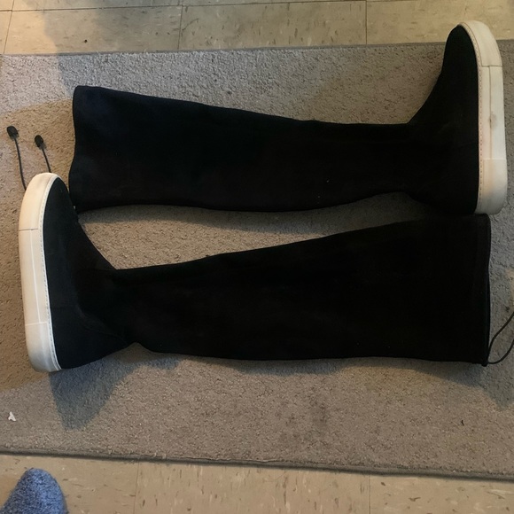 J/Slides Women’s Petra Over the Knee Suede Sneaker Boots - Picture 5 of 14